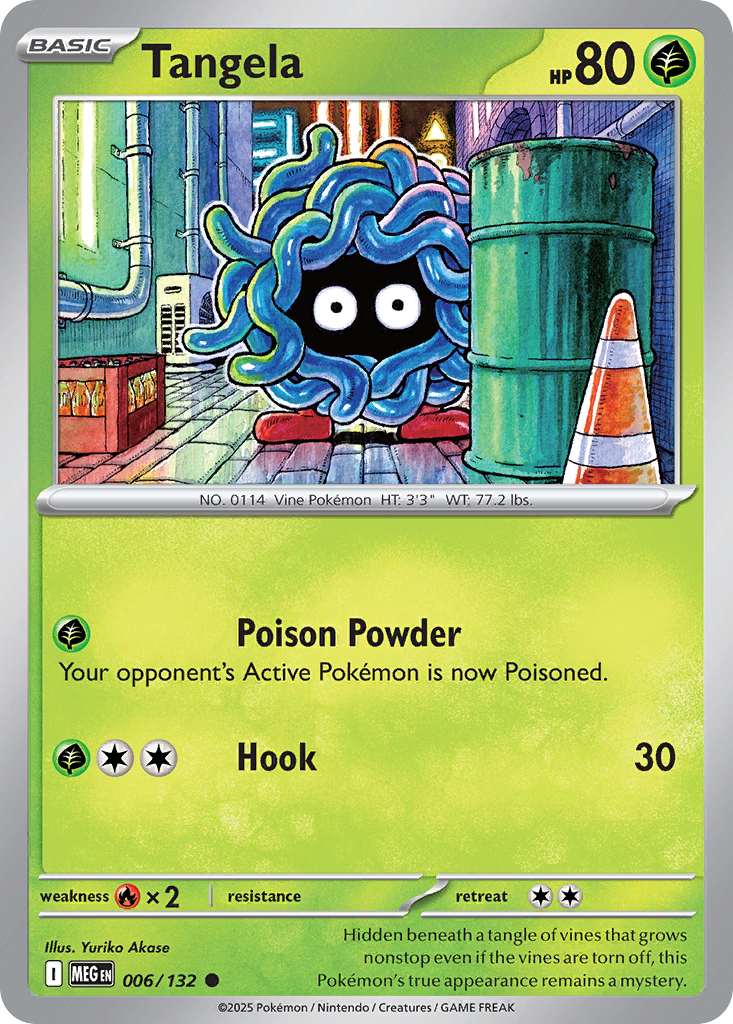 Tangela - 006/132 - - MEGA EVOLUTION - Pokemon - Common | AA23-56