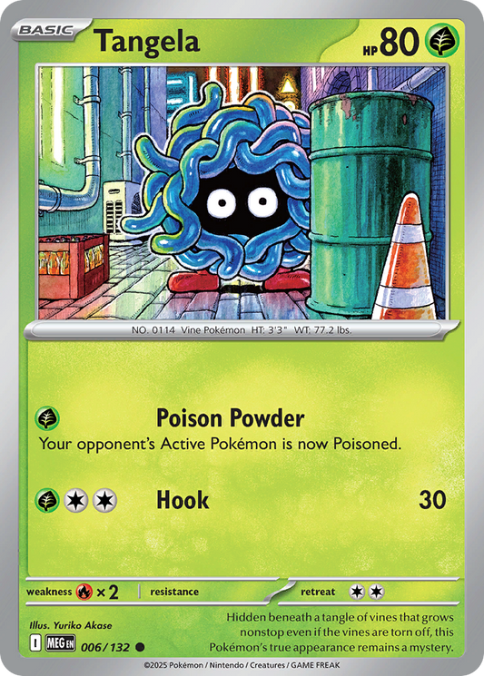 Tangela - 006/132 - - MEGA EVOLUTION - Pokemon - Common | AA23-56