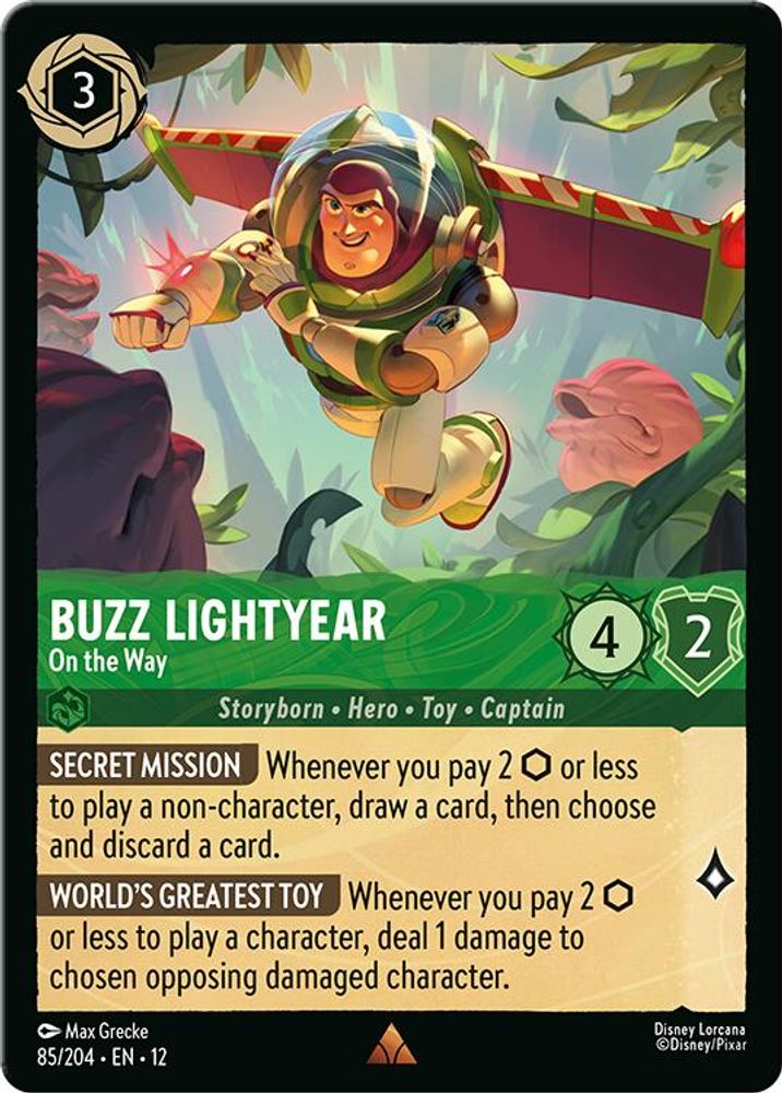 Buzz Lightyear - On the Way - 85/204 - - WILDS UNKNOWN - Lorcana - | LAA03-6