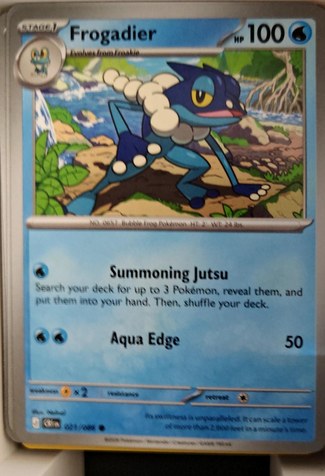 Frogadier - 021/086 - - CHAOS RISING - Pokemon - Common | AA22-78