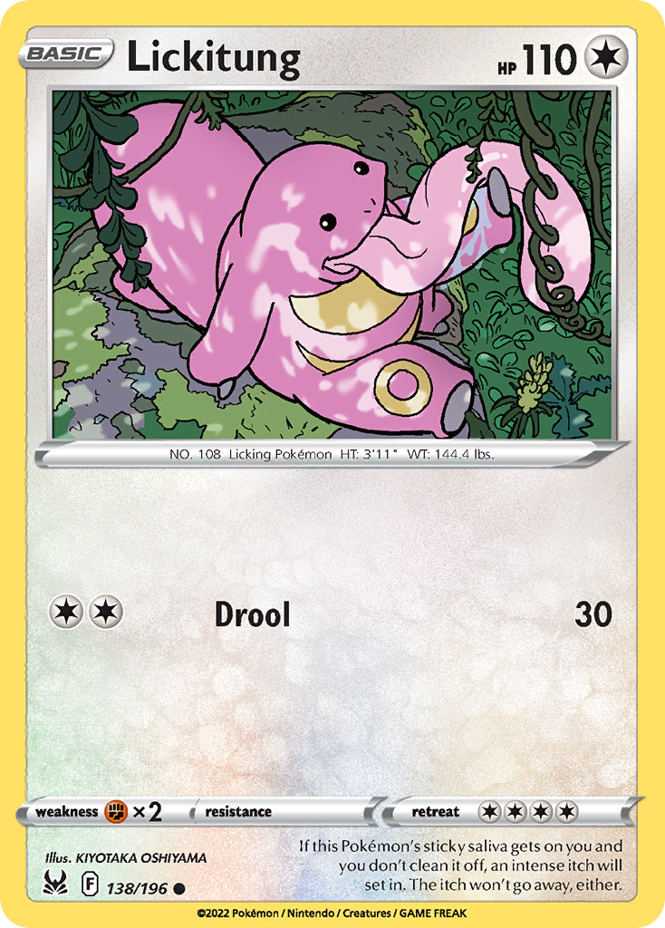 Lickitung - 138/196 - - LOST ORIGIN - Pokemon - Common | AA66-2