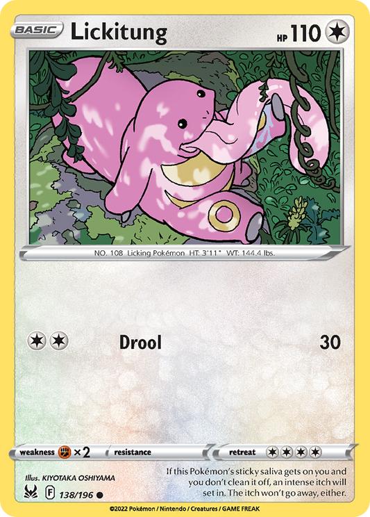 Lickitung - 138/196 - - LOST ORIGIN - Pokemon - Common | AA66-2