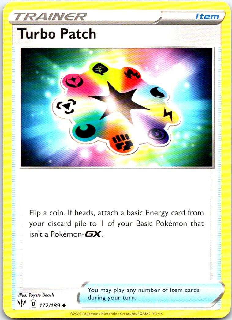 Turbo Patch - 172/189 - - DARKNESS ABLAZE - Pokemon - Uncommon | AB15-2