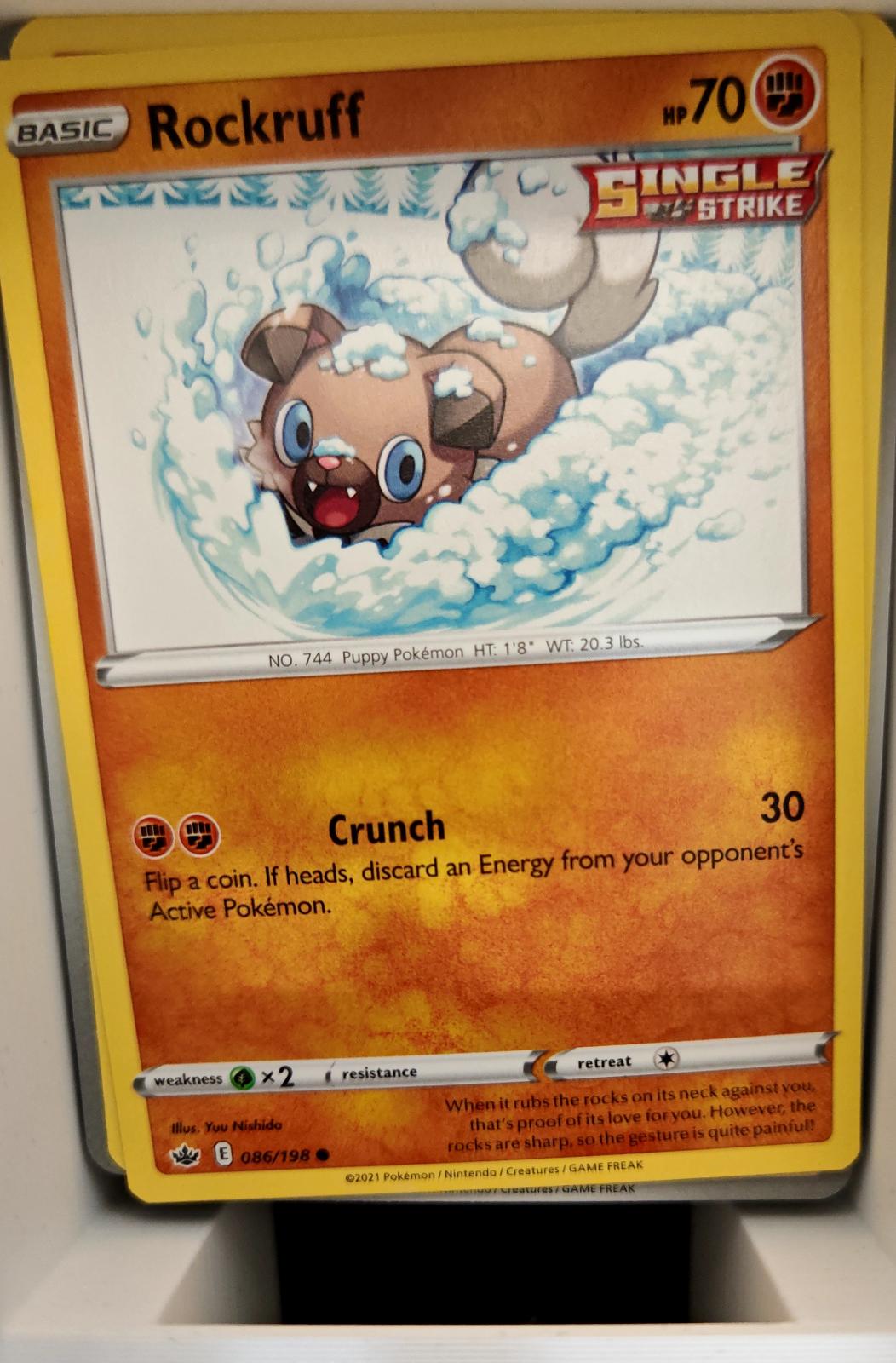Rockruff - 086/198 - - CHILLING REIGN - Pokemon - Common | AA06-90