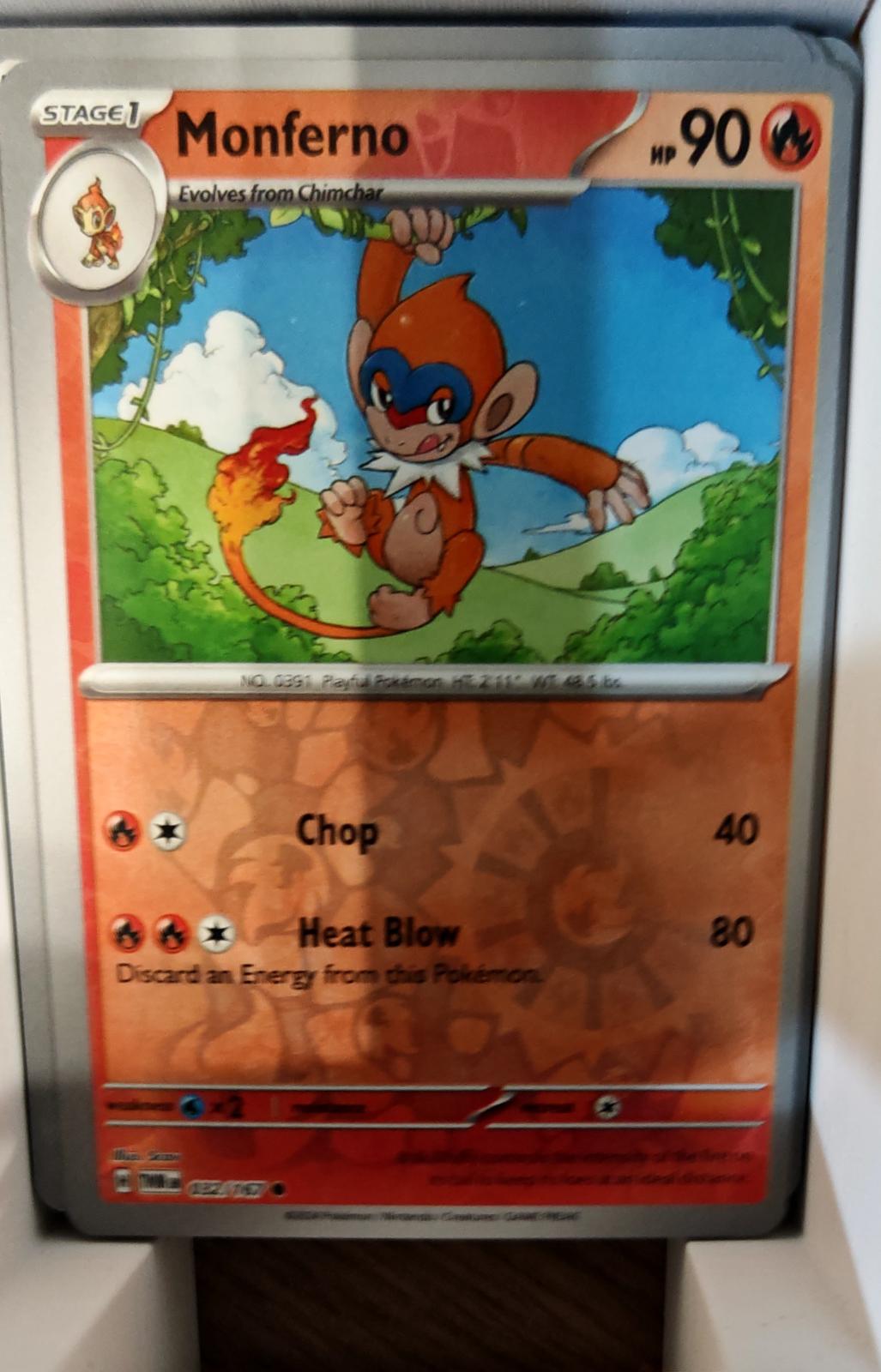 Monferno - 032/167 - Reverse Holo - TWILIGHT MASQUERADE - Pokemon - | AA75-47