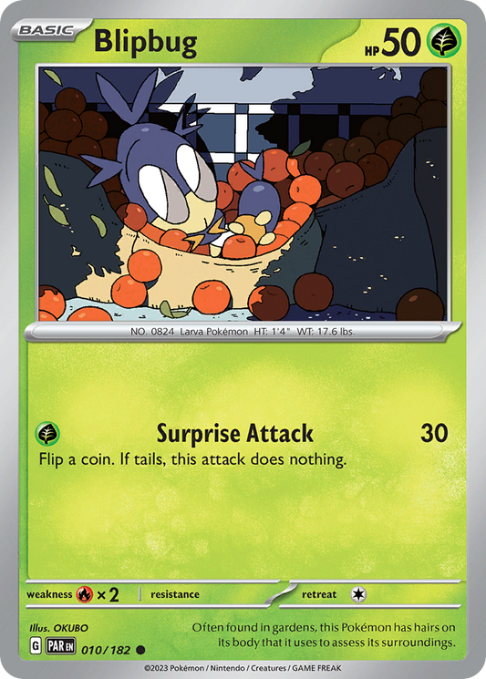 Blipbug - 010/182 - - PARADOX RIFT - Pokemon - Common | AA51-7