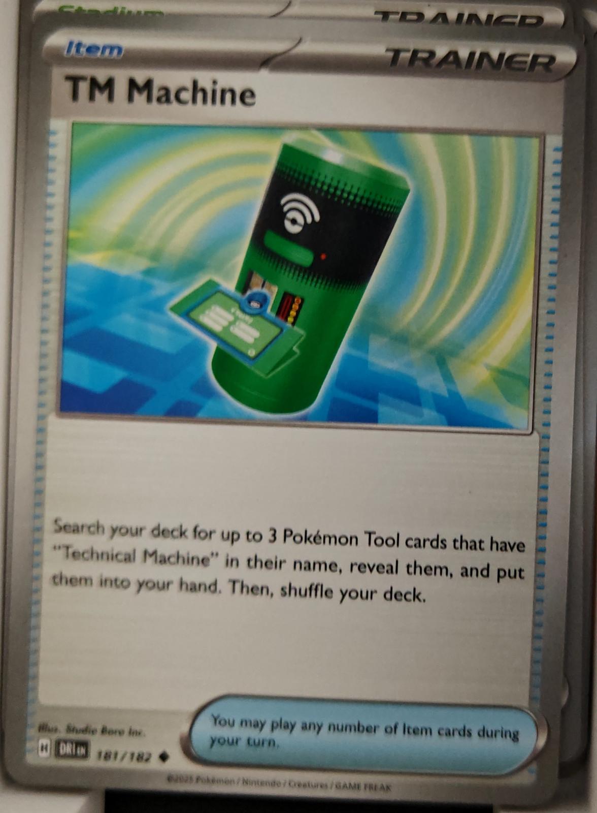 TM Machine - 181/182 - - DESTINED RIVALS - Pokemon - Uncommon | AA23-16