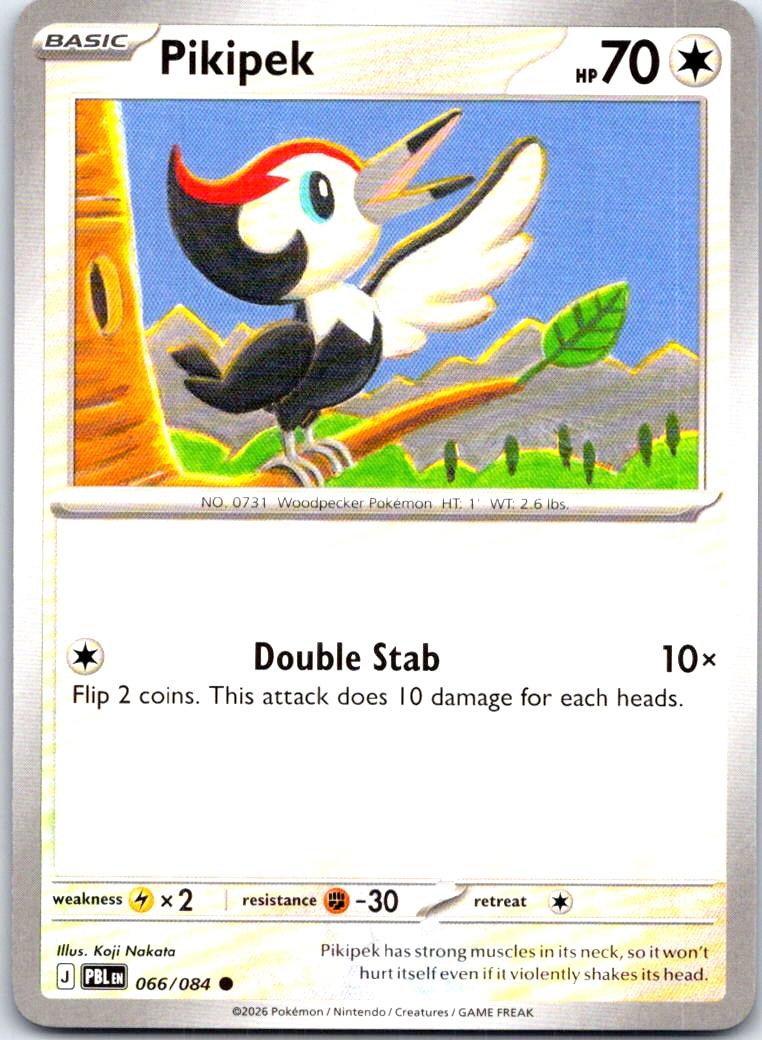 Pikipek - 066/084 - - PITCH BLACK - Pokemon - Common | AB59-39