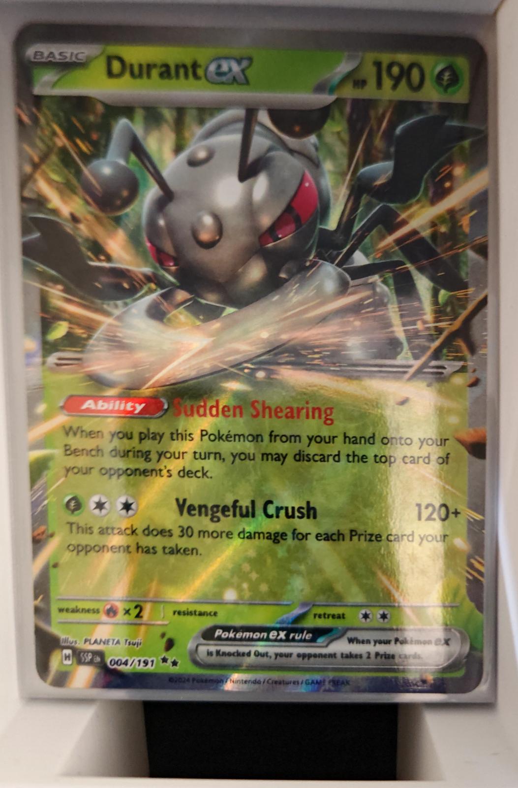 Durant ex - 004/191 - Holo - SURGING SPARKS - Pokemon - Double Rare | AA34-21