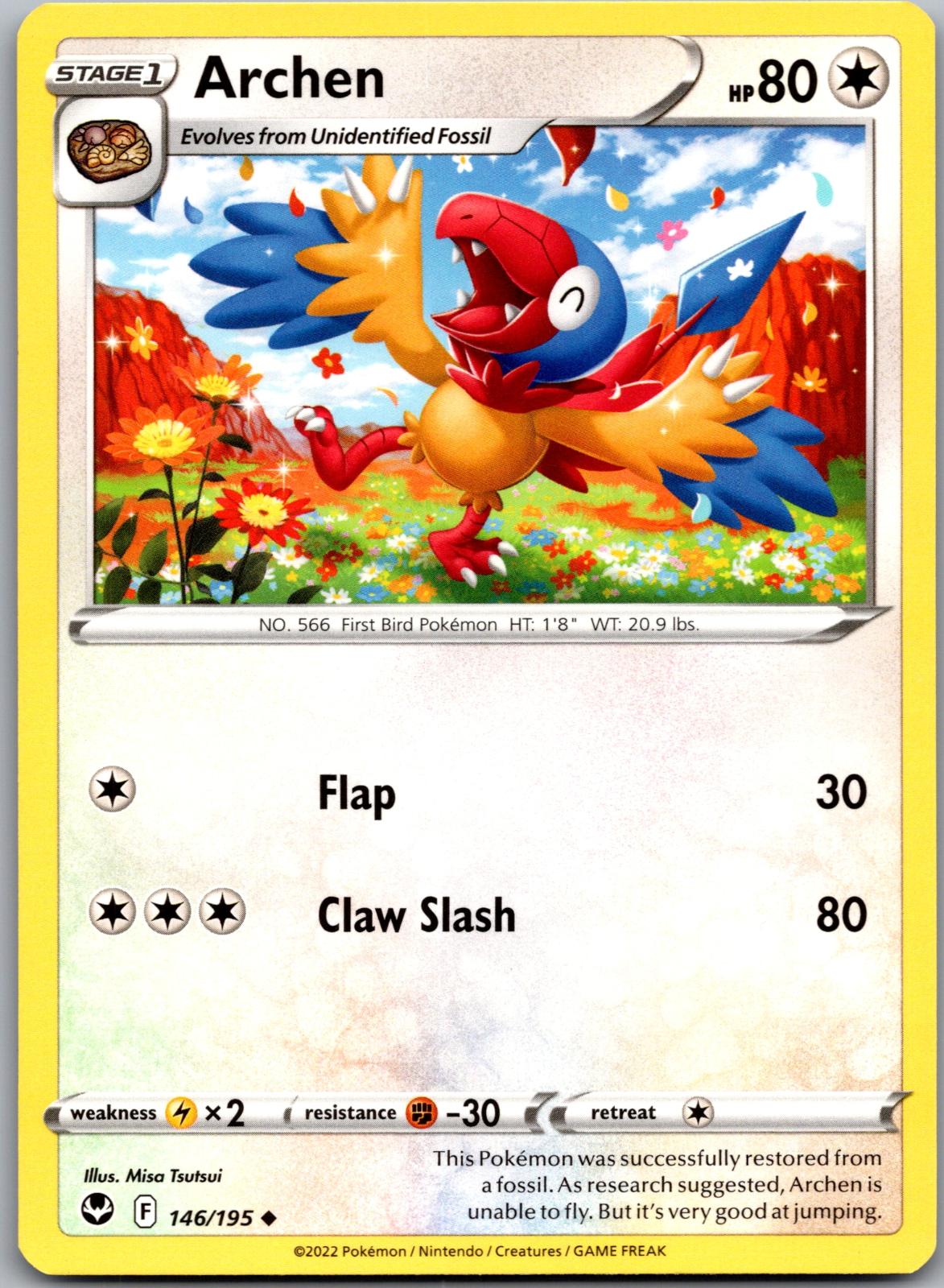 Archen - 146/195 - - SILVER TEMPEST - Pokemon - Uncommon | AA90-44