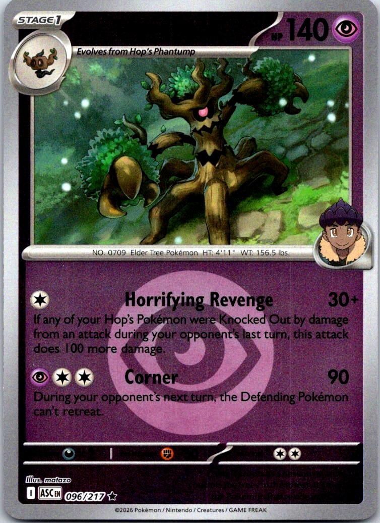 Hop's Trevenant (Energy Symbol Pattern) - 096/217 - Reverse Holo - ASCENDED HEROES - Pokemon - | AA123-1