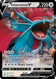 Salamence V - 143/189 - Holo - DARKNESS ABLAZE - Pokemon - V Rare | AA33-4