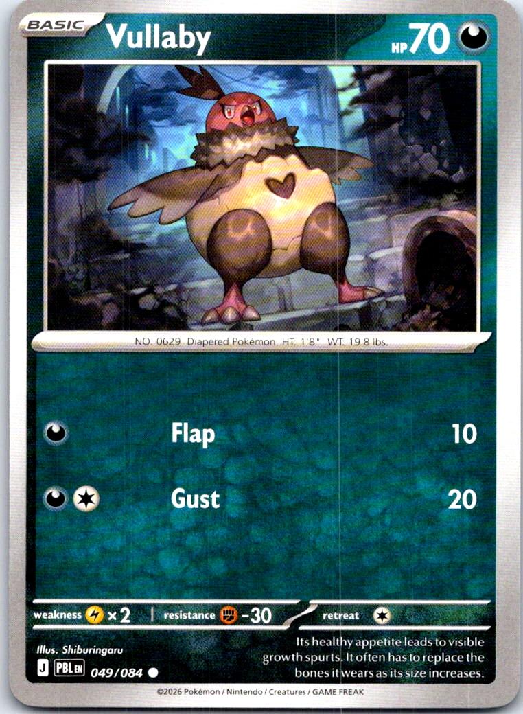 Vullaby - 049/084 - - PITCH BLACK - Pokemon - Common | AB59-34