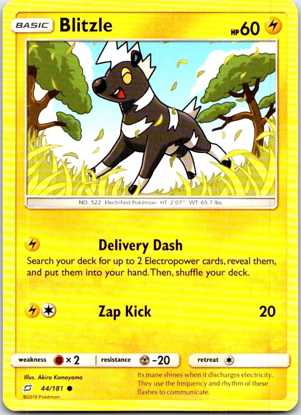 Blitzle - 44/181 - - TEAM UP - Pokemon - Common | AC02-34