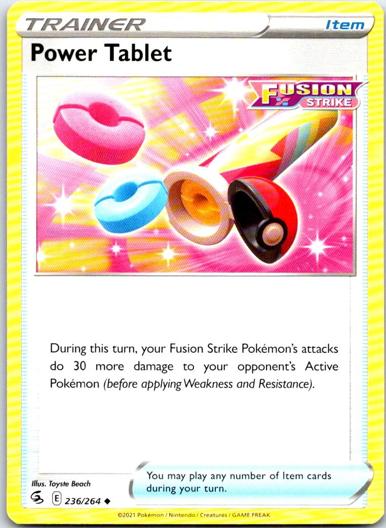 Power Tablet - 236/264 - - FUSION STRIKE - Pokemon - Uncommon | AB25-34