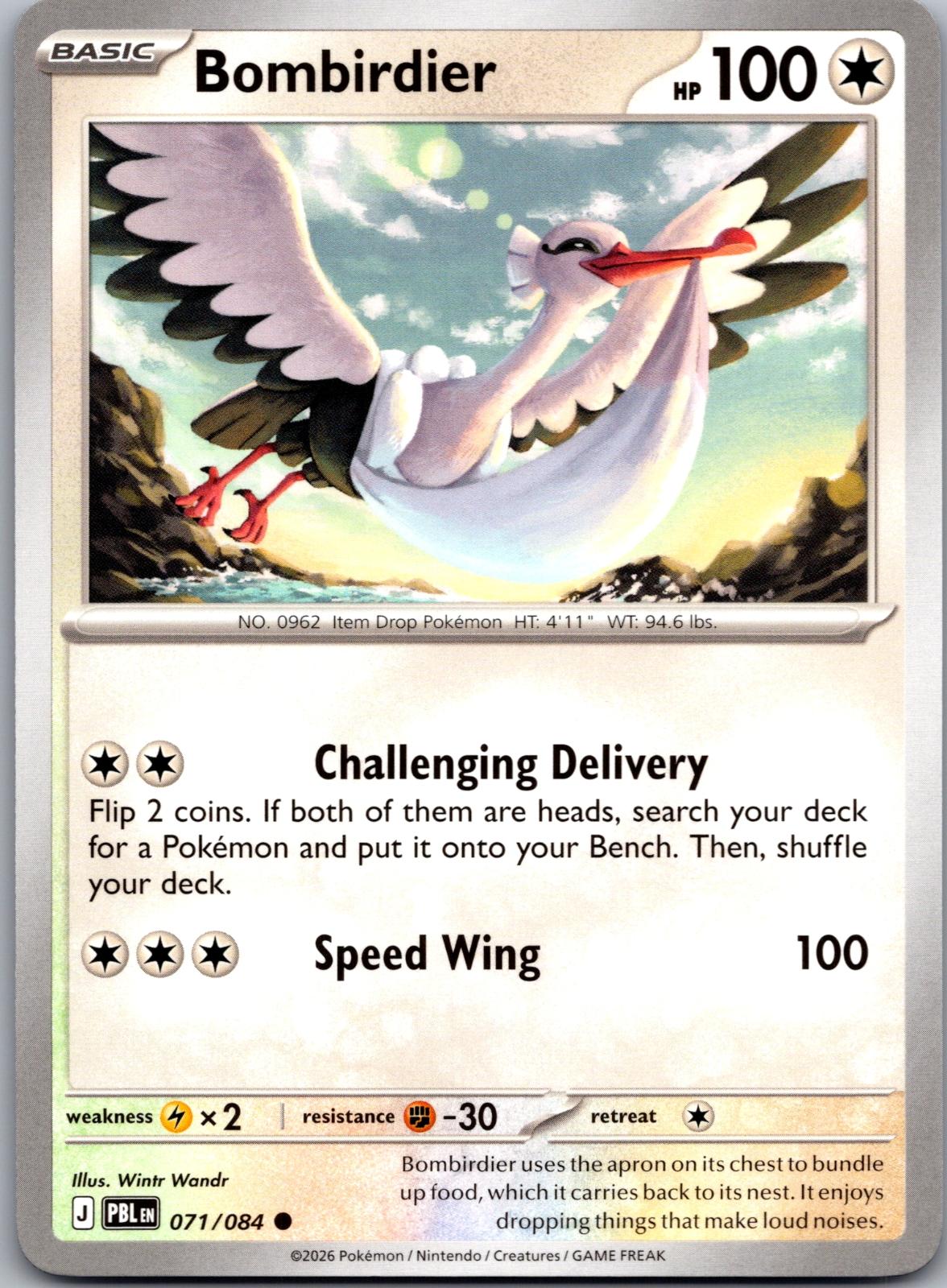 Bombirdier - 071/084 - - PITCH BLACK - Pokemon - Common | AA78-14
