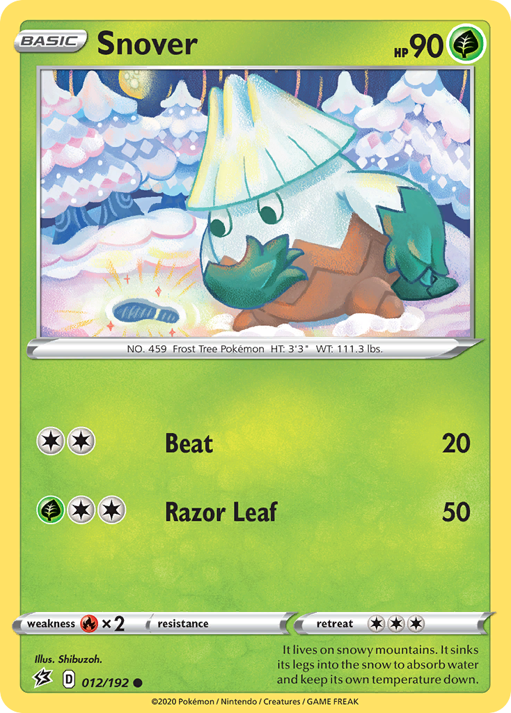 Snover - 012/192 - - REBEL CLASH - Pokemon - Common | AA73-4