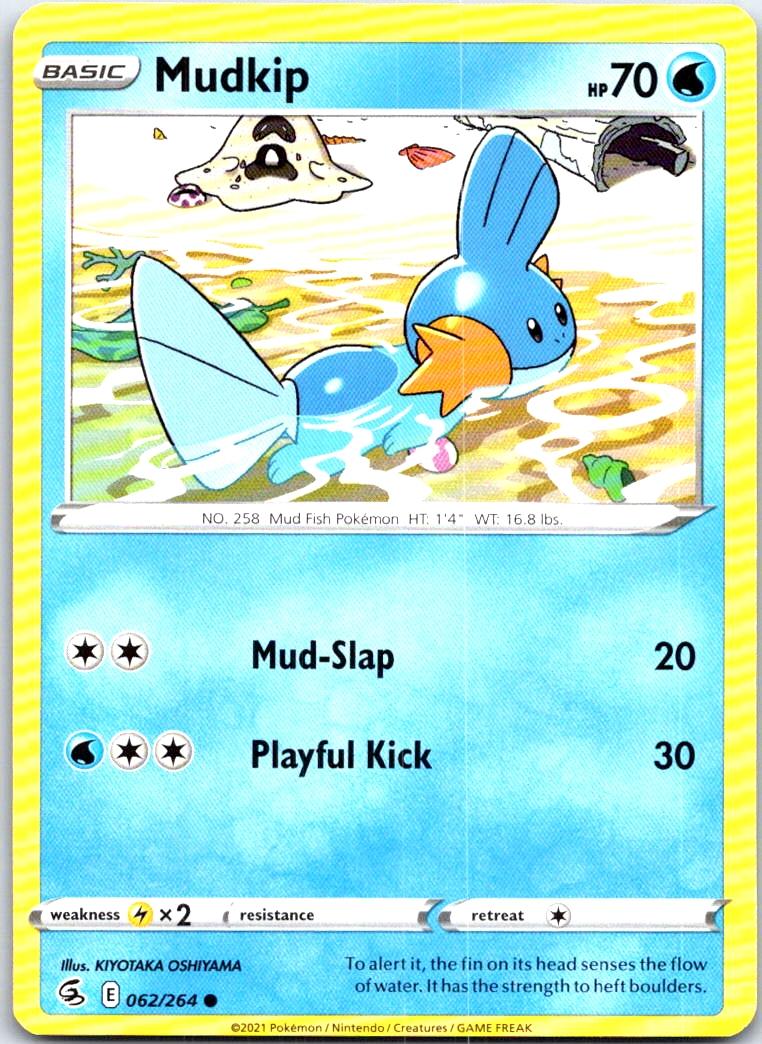 Mudkip - 062/264 - - FUSION STRIKE - Pokemon - Common | AB60-12