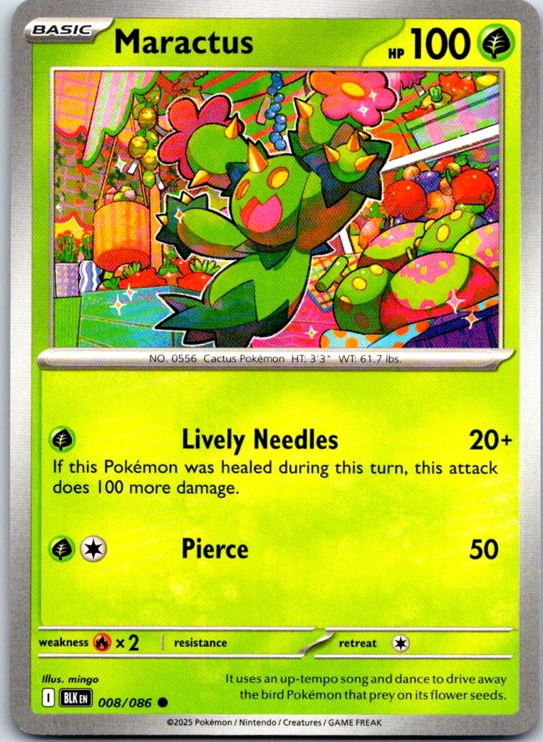 Maractus - 008/086 - - BLACK BOLT - Pokemon - Common | AA108-37