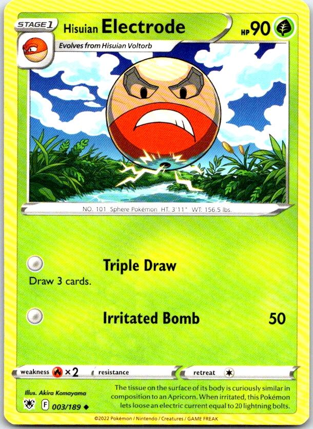 Hisuian Electrode - 003/189 - - ASTRAL RADIANCE - Pokemon - Uncommon | AC07-42