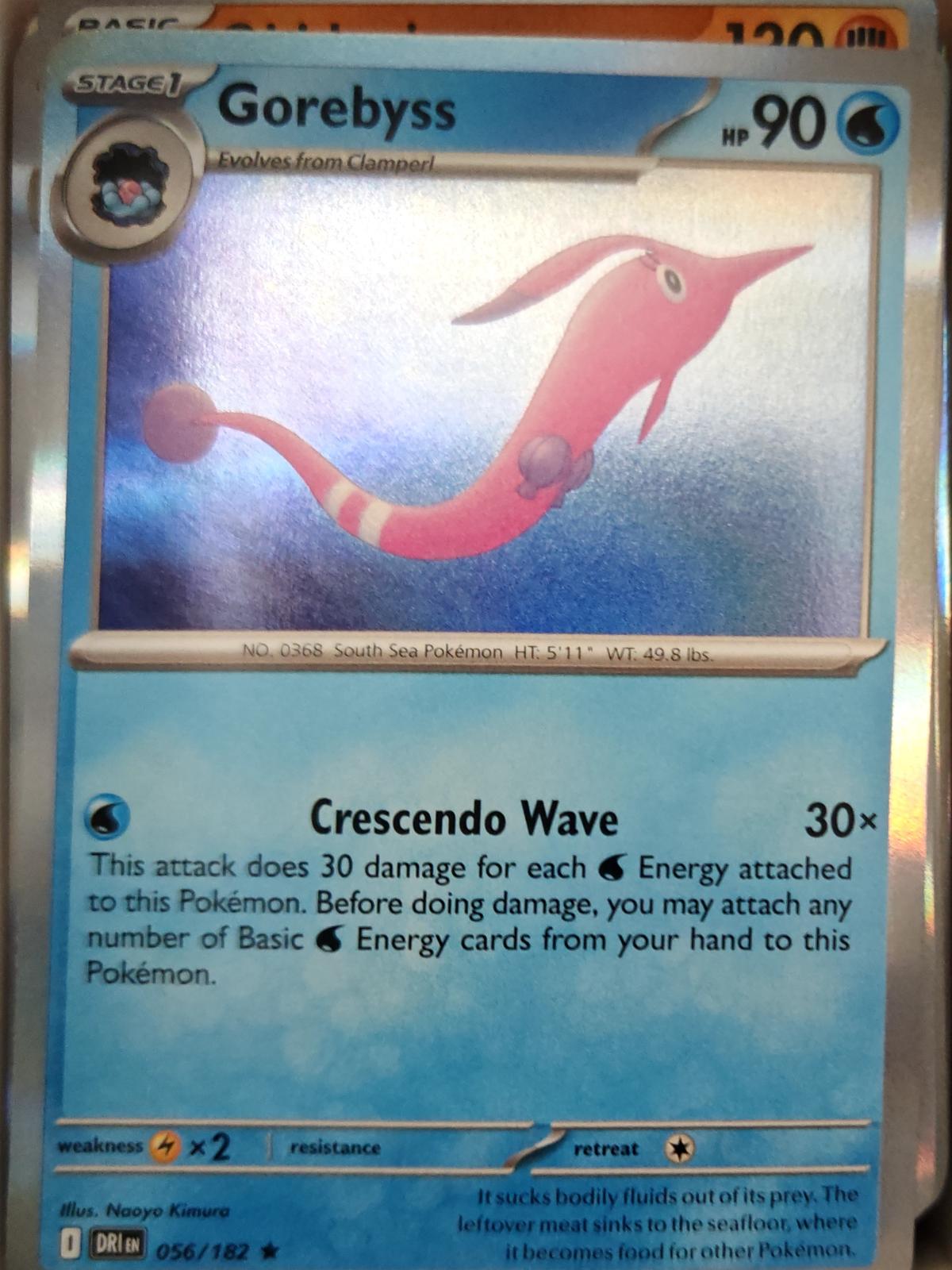 Gorebyss - 056/182 - Holo - DESTINED RIVALS - Pokemon - Rare | AA13-71