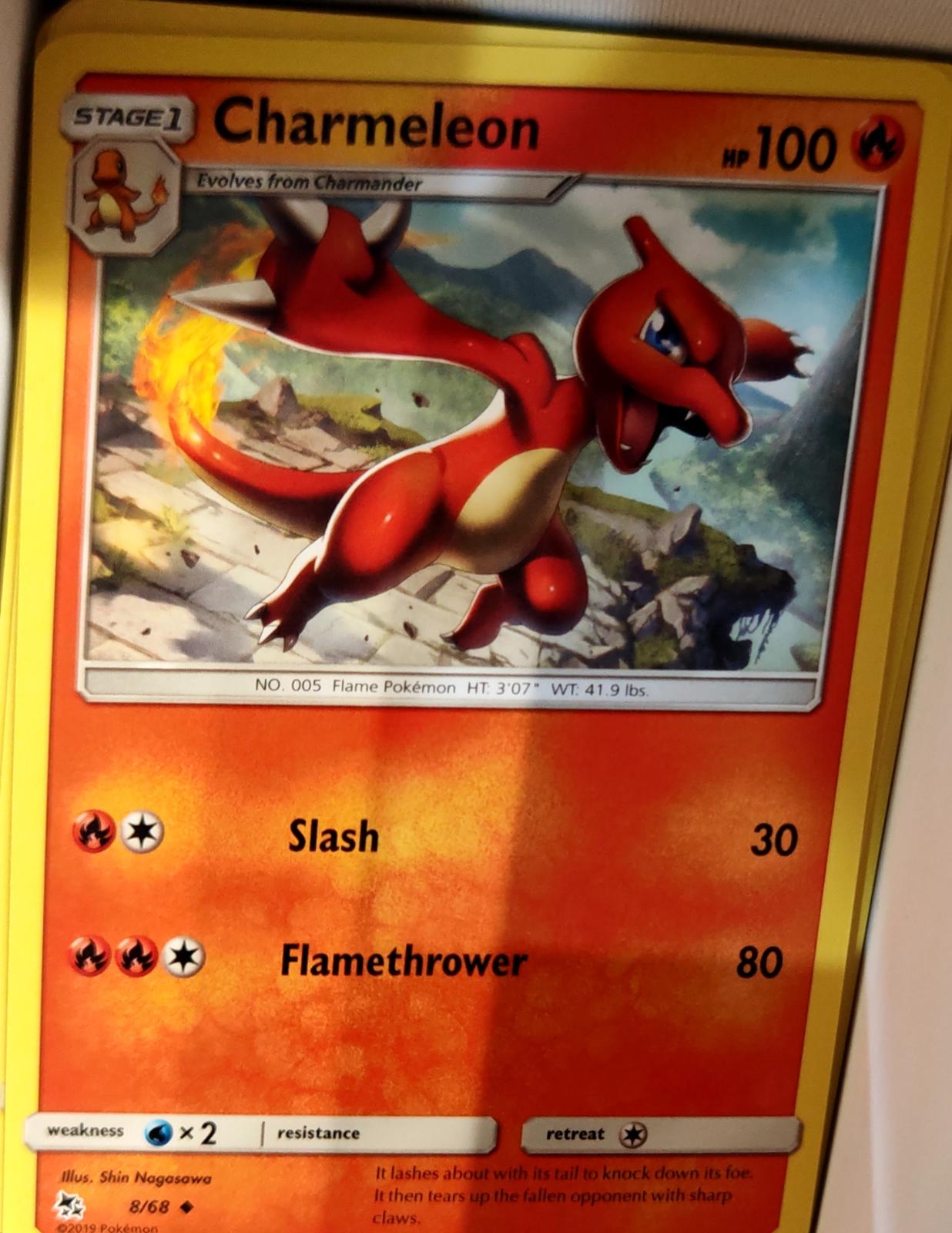 Charmeleon - 8/68 - - HIDDEN FATES - Pokemon - Uncommon | AA71-48