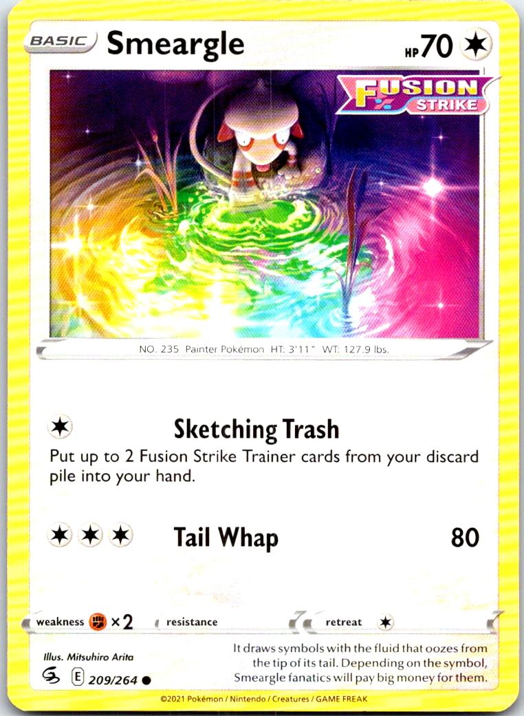Smeargle - 209/264 - - FUSION STRIKE - Pokemon - Common | AB66-38