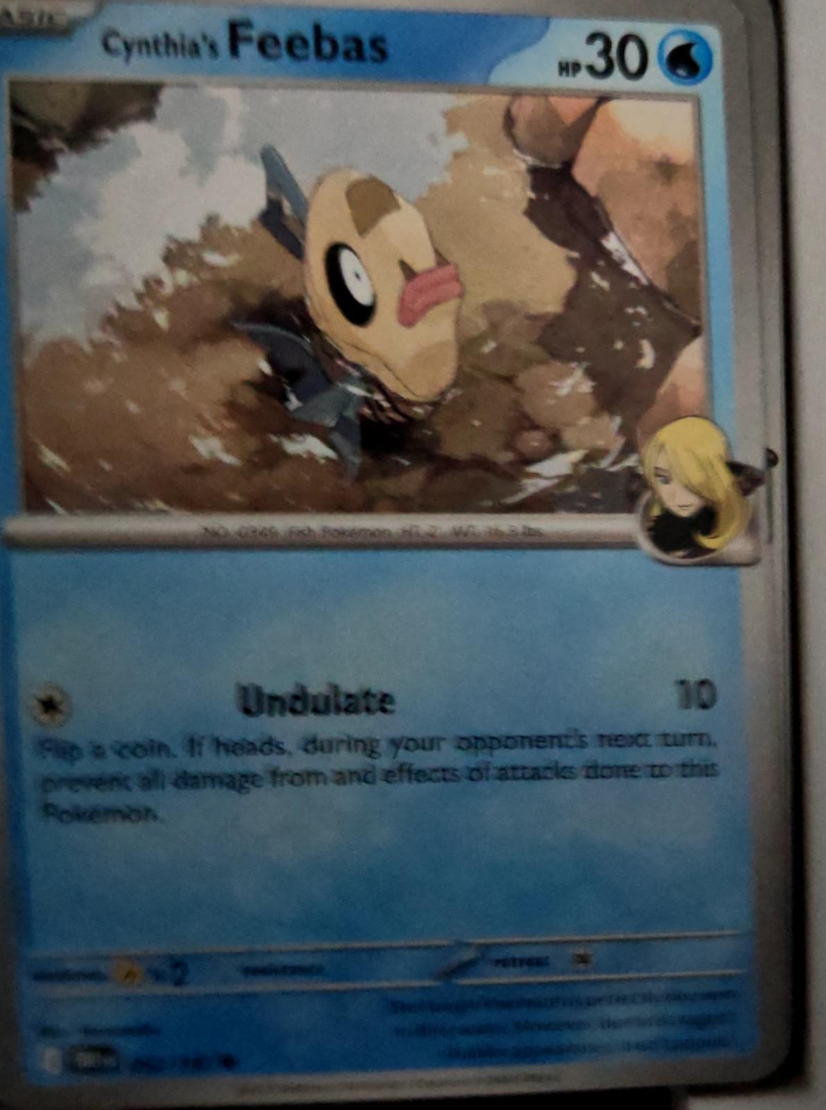 Cynthia's Feebas - 052/182 - - DESTINED RIVALS - Pokemon - Common | AA53-33
