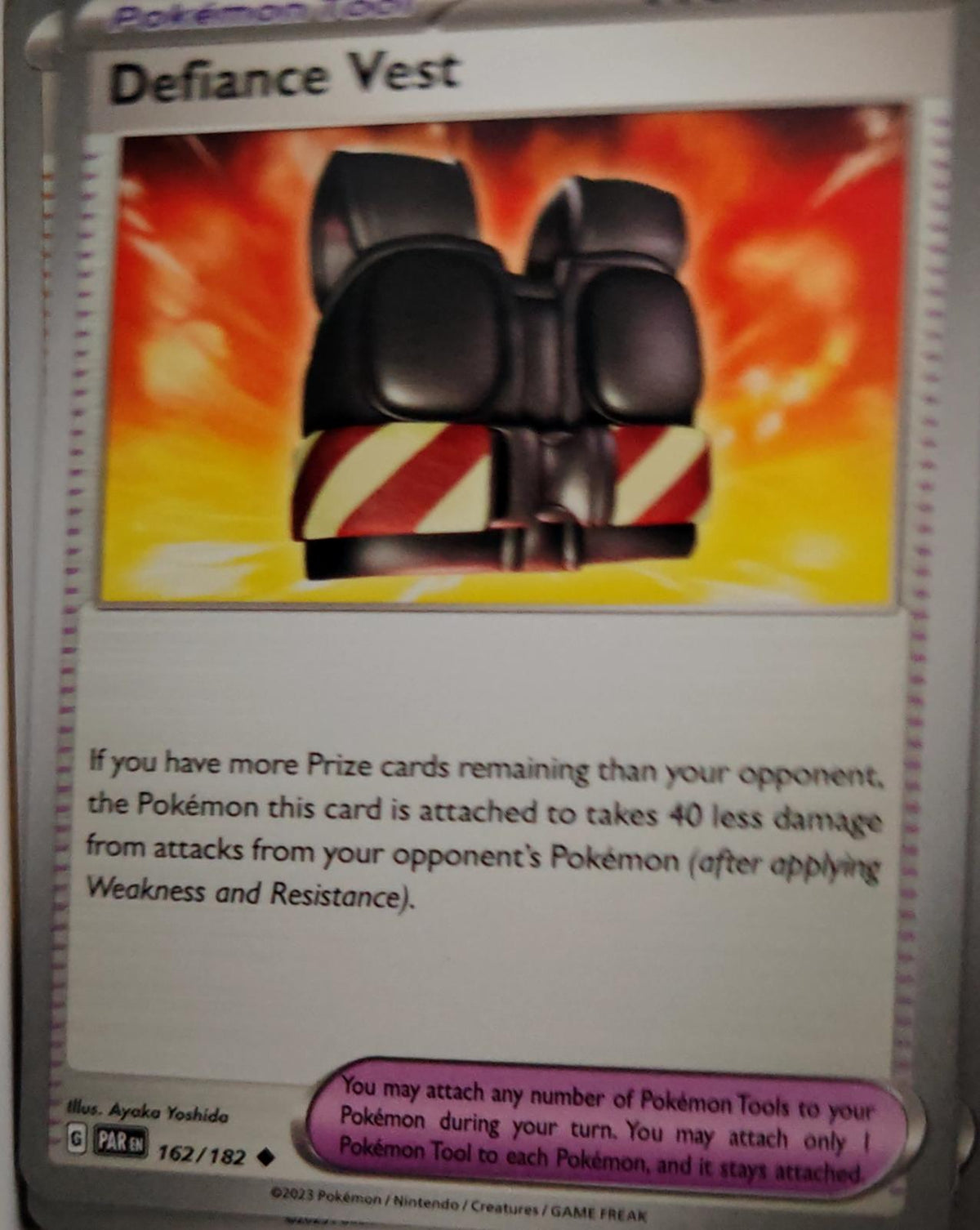 Defiance Vest - 162/182 - - PARADOX RIFT - Pokemon - Uncommon | AA41-83