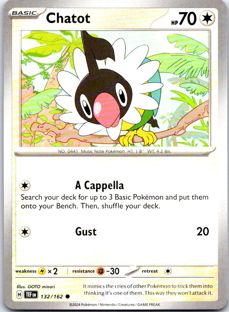 Chatot - 132/162 - - TEMPORAL FORCES - Pokemon - Common | AB26-2