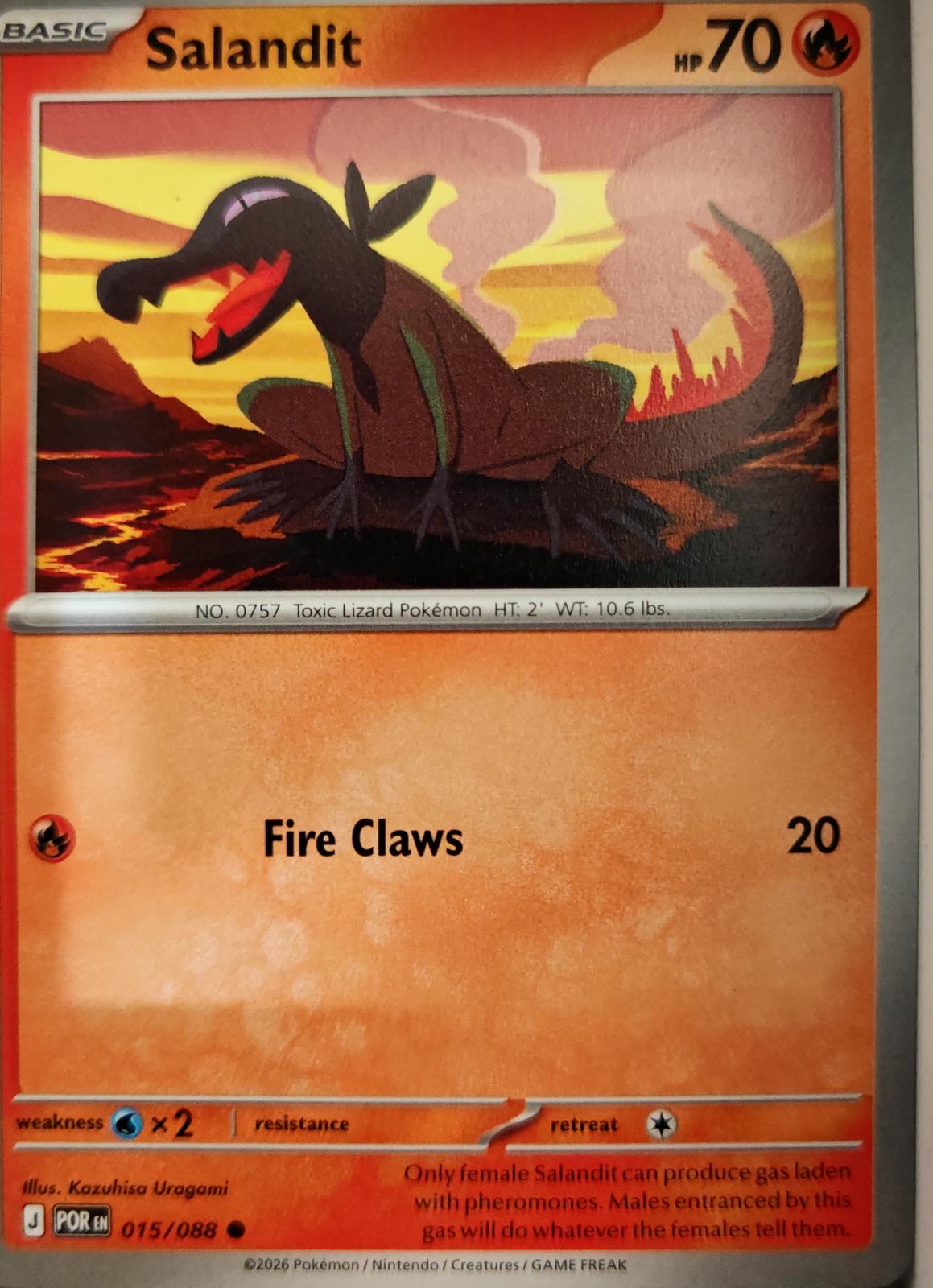 Salandit - 015/088 - - PERFECT ORDER - Pokemon - Common | AA09-100