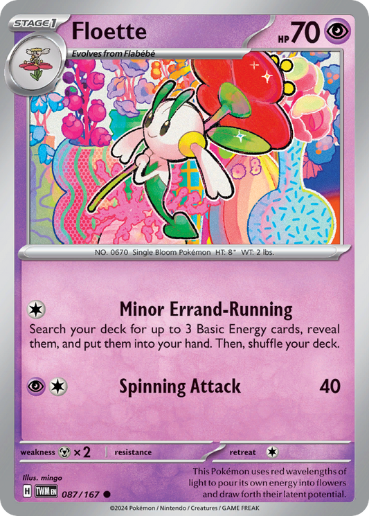 Floette - 087/167 - - TWILIGHT MASQUERADE - Pokemon - Common | AA88-36
