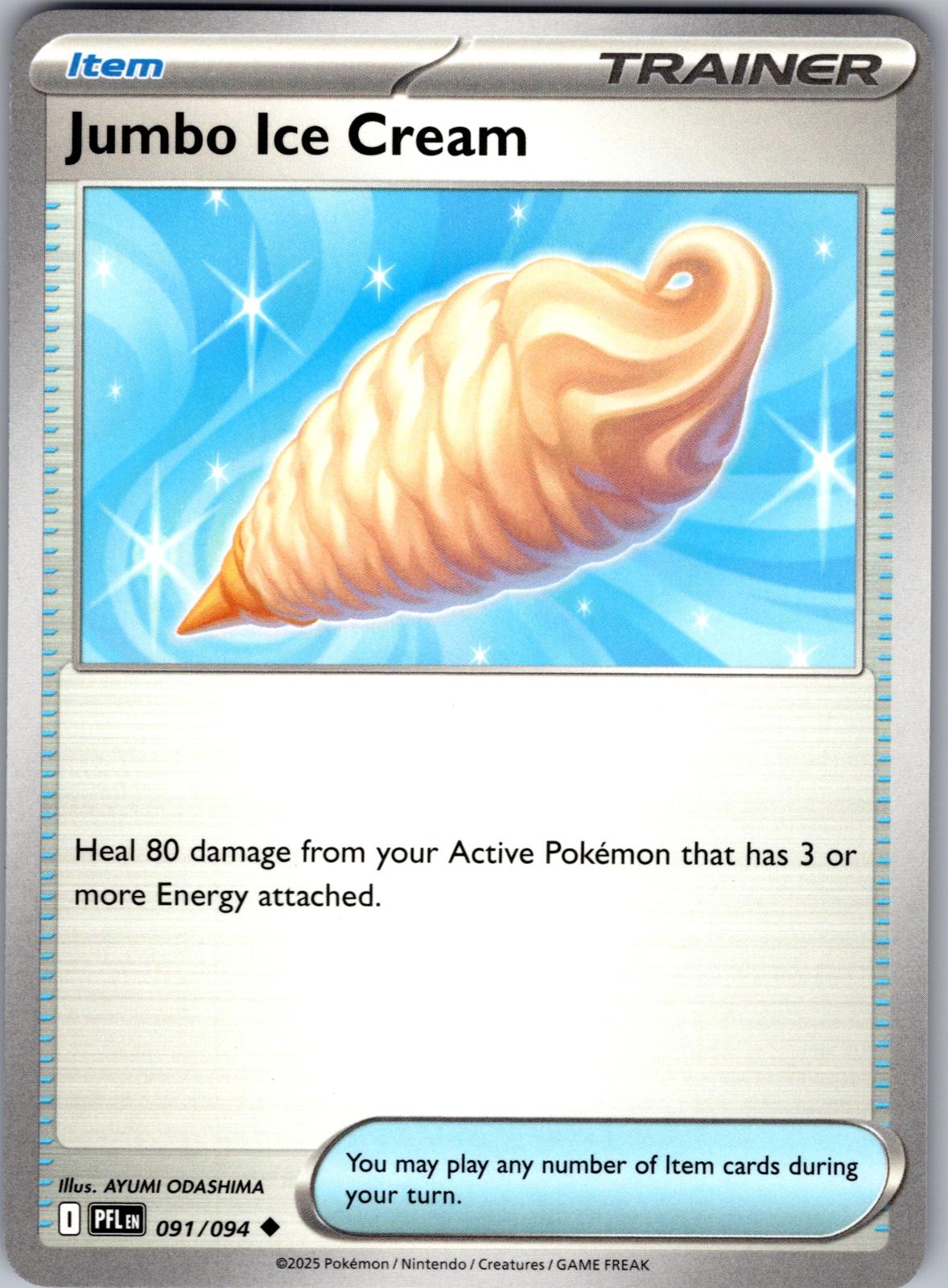 Jumbo Ice Cream - 091/094 - - PHANTASMAL FLAMES - Pokemon - Uncommon | AA77-13
