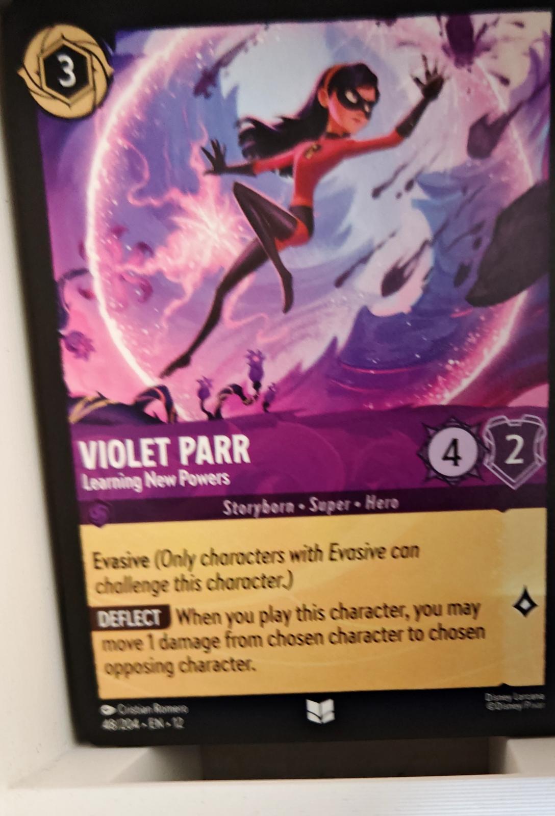 Violet Parr - Learning New Powers - 48/204 - - WILDS UNKNOWN - Lorcana - | LAA01-98