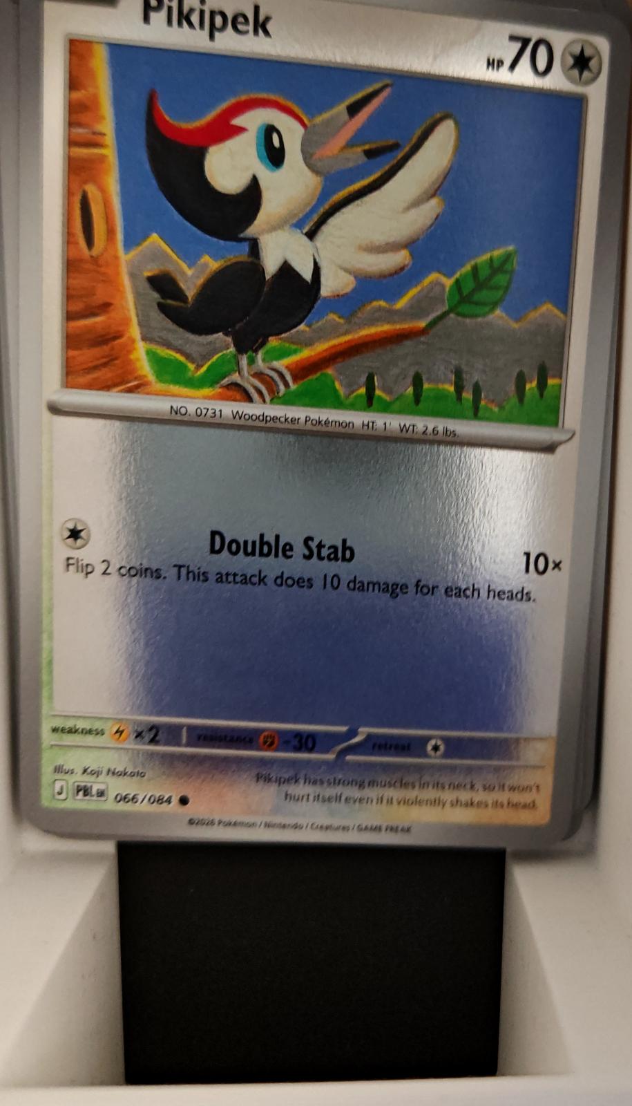 Pikipek - 066/084 - Reverse Holo - PITCH BLACK - Pokemon - Common | AA26-12