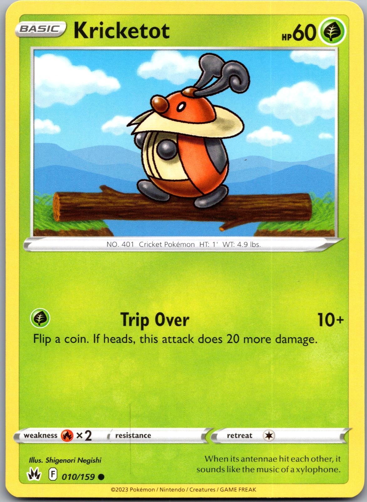 Kricketot - 010/159 - - CROWN ZENITH - Pokemon - Common | AA93-42