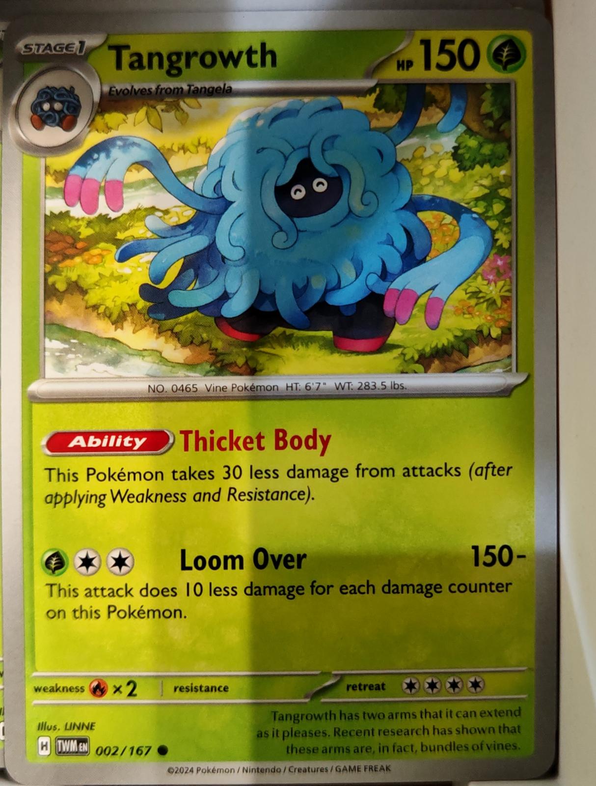 Tangrowth - 002/167 - - TWILIGHT MASQUERADE - Pokemon - Common | AA76-48