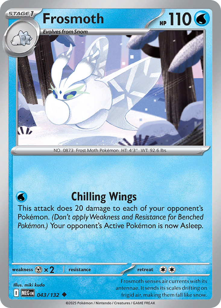 Frosmoth - 043/132 - - MEGA EVOLUTION - Pokemon - Uncommon | AA32-46