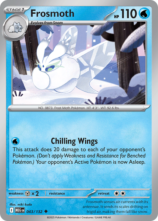 Frosmoth - 043/132 - - MEGA EVOLUTION - Pokemon - Uncommon | AA32-46
