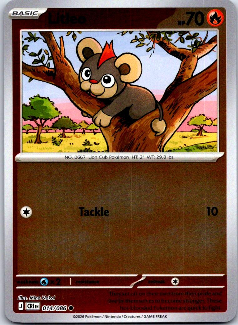 Litleo - 014/086 - - CHAOS RISING - Pokemon - Common | AA127-41