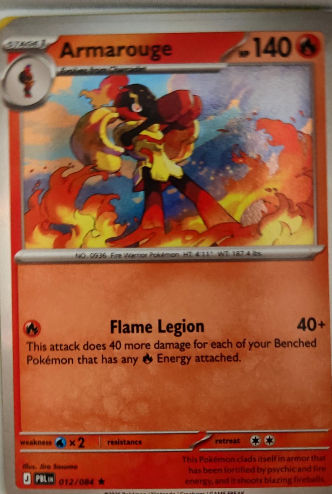 Armarouge - 012/084 - Holo - PITCH BLACK - Pokemon - Rare | AA38-3