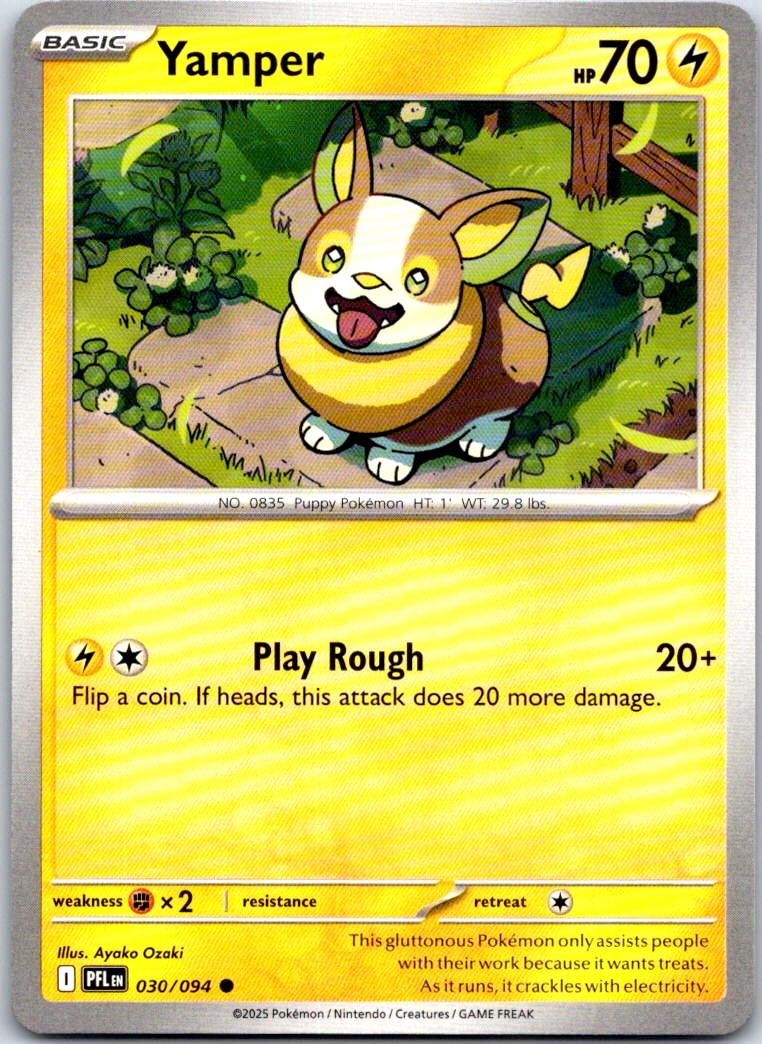 Yamper - 030/094 - - PHANTASMAL FLAMES - Pokemon - Common | AB10-14