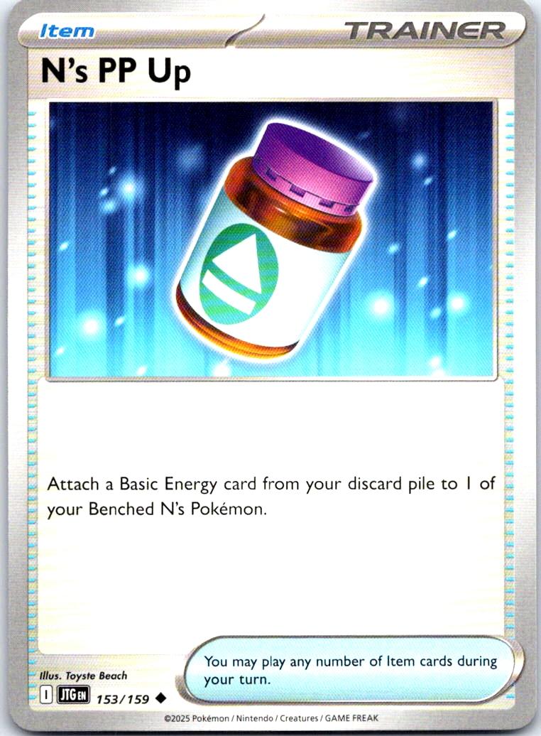 N's PP Up - 153/159 - - JOURNEY TOGETHER - Pokemon - Uncommon | AB16-15