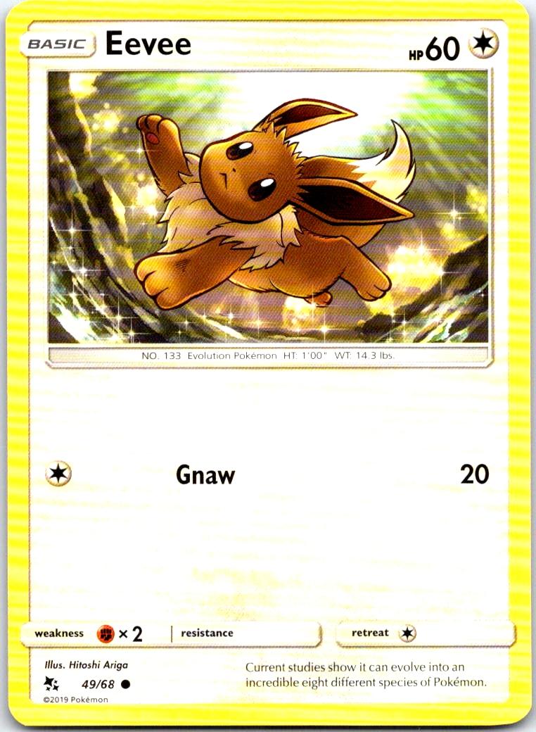 Eevee - 49/68 - - HIDDEN FATES - Pokemon - Common | AB20-7