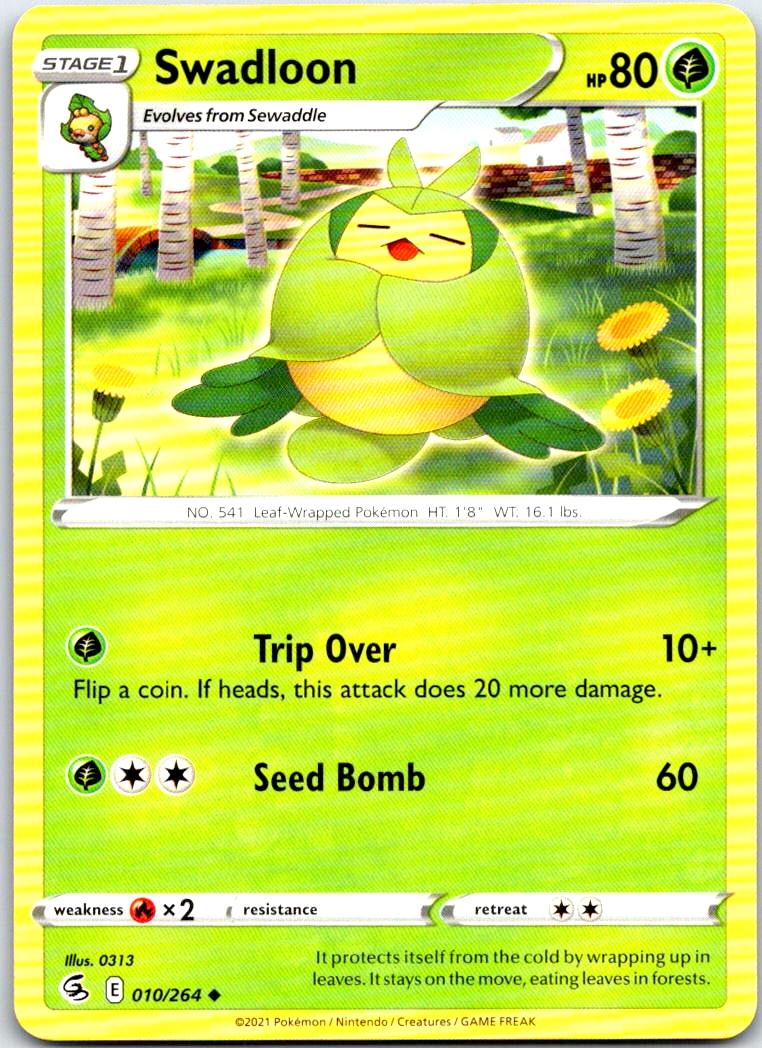 Swadloon - 010/264 - - FUSION STRIKE - Pokemon - Uncommon | AB38-44
