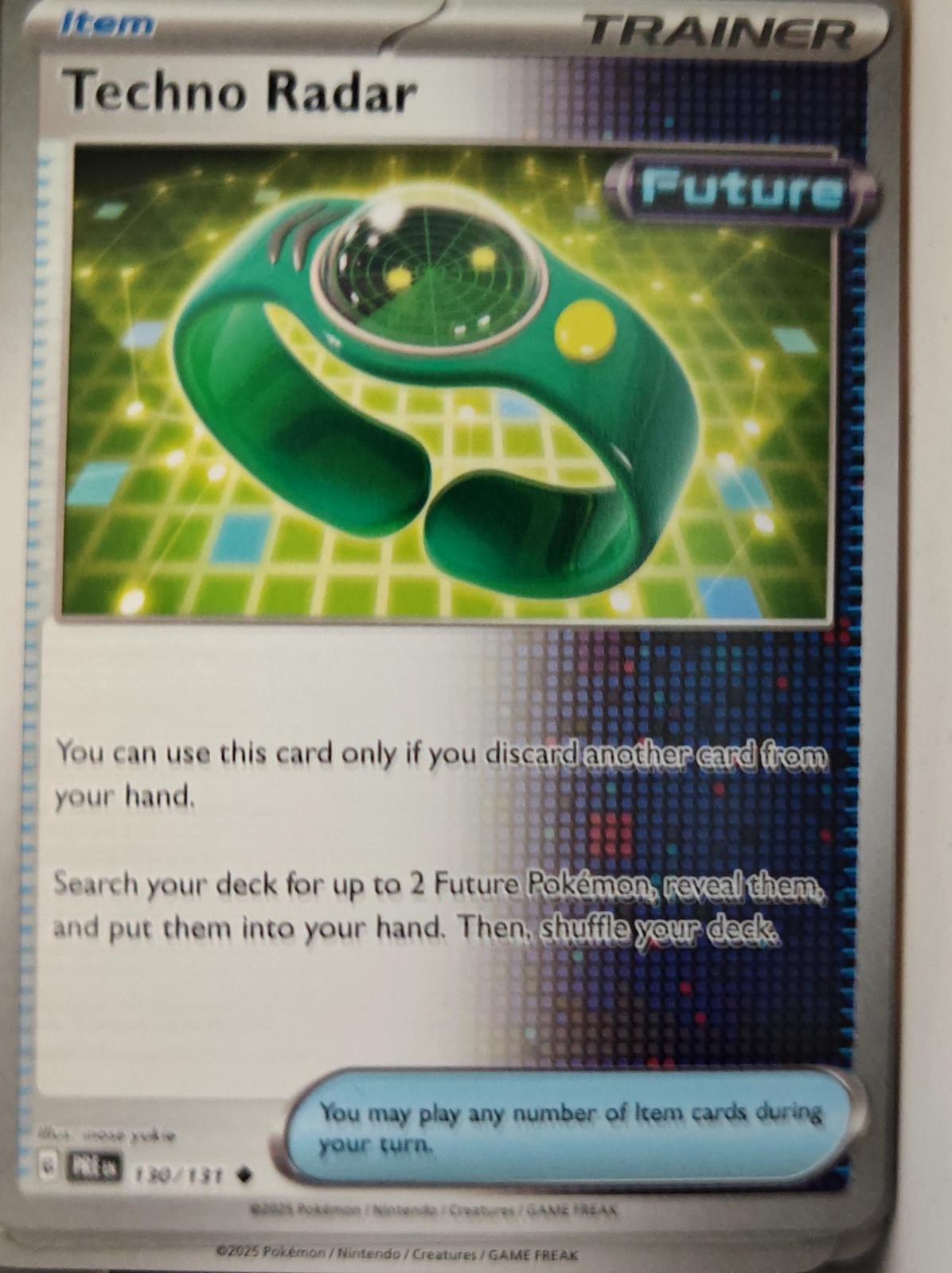 Techno Radar - 130/131 - - PRISMATIC EVOLUTIONS - Pokemon - Uncommon | AA29-27