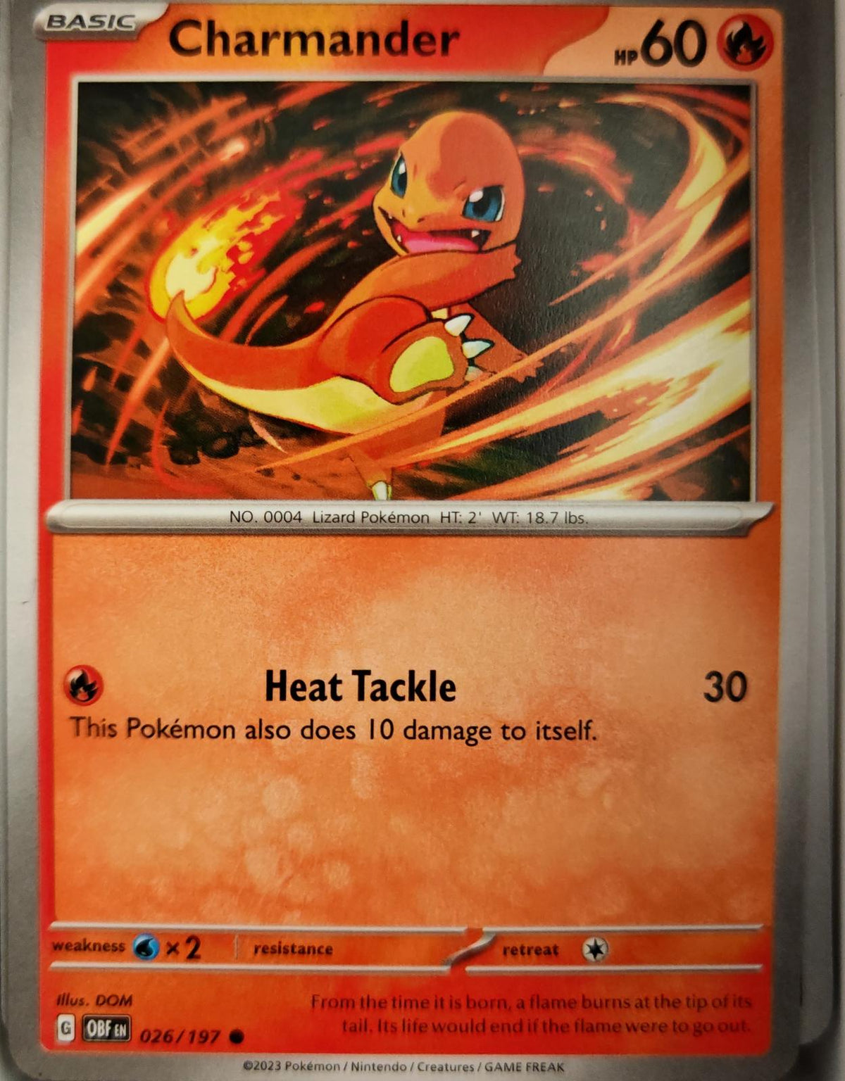 Charmander - 026/197 - - OBSIDIAN FLAMES - Pokemon - Common | AA05-94