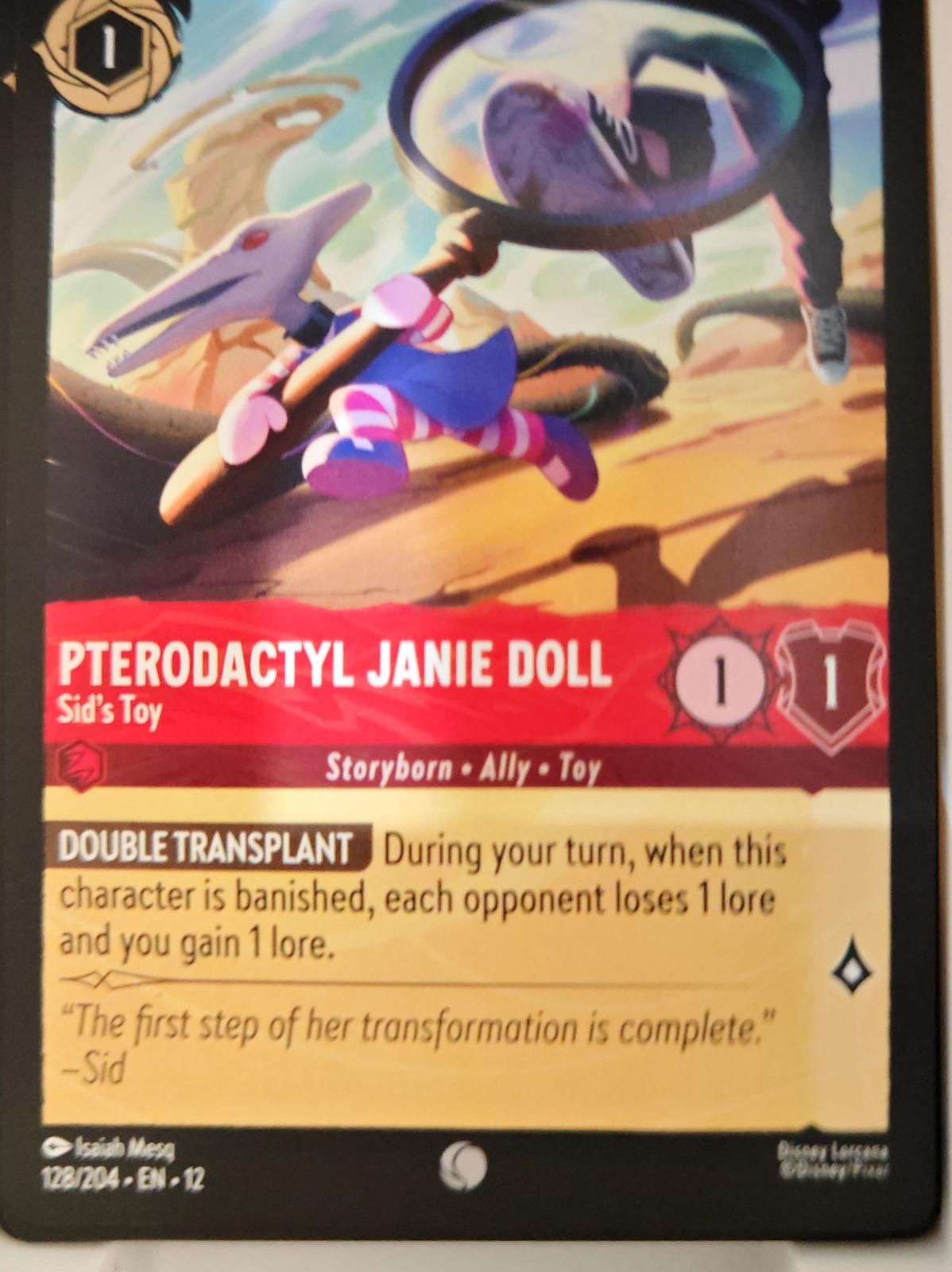 Pterodactyl Janie Doll - Sid's Toy - 128/204 - - WILDS UNKNOWN - Lorcana - | LAA02-54