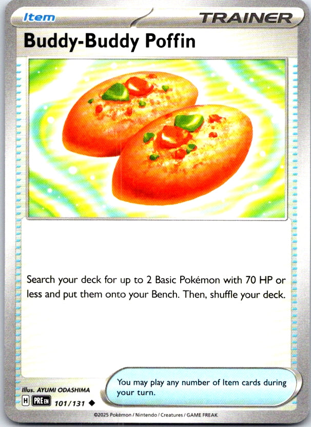 Buddy-Buddy Poffin - 101/131 - - PRISMATIC EVOLUTIONS - Pokemon - | AC23-50