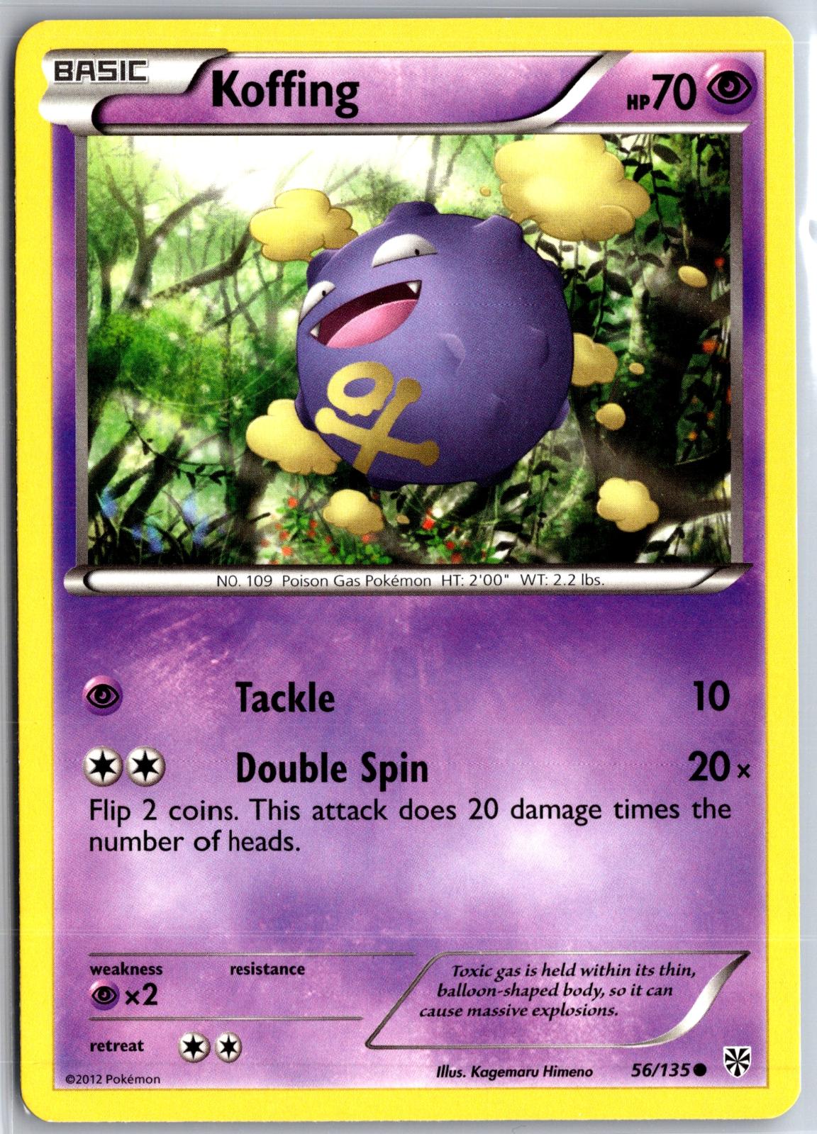 Koffing - 56/135 - - PLASMA STORM - Pokemon - Common | AA129-51